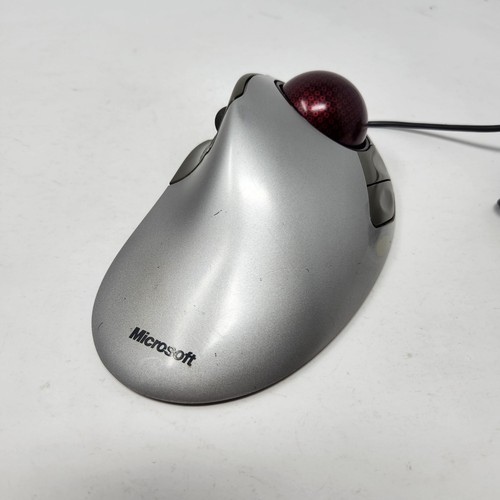 Microsoft X05-87473 Trackball Explorer 1.0 PS2 USB Compatible Tested Working - Afbeelding 2 van 9