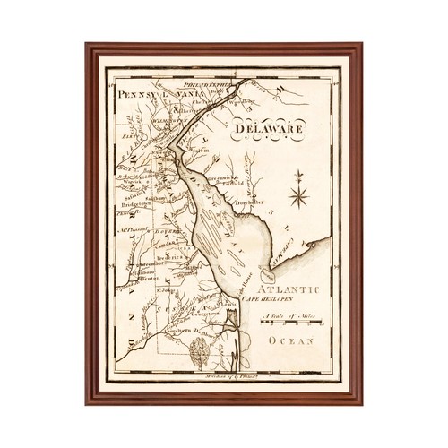 Old Map of Delaware 1795 - Vintage Delaware Art - Picture 1 of 29