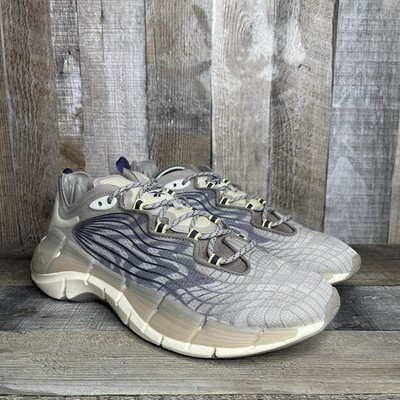 New NWOB Mens Reebok Zig Kinetica II Boulder Grey Running Sneakers Size 9.5 D