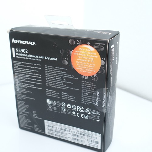Lenovo N5902 Wireless USB Multimedia Remote With Keyboard NIB DAMAGED BOX - Photo 5/9