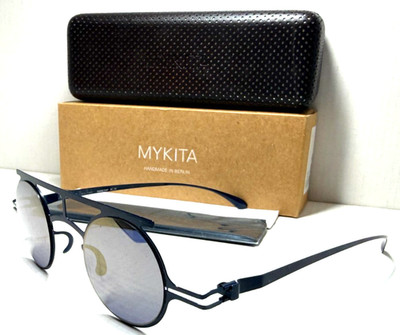 MYKITA & MARIOS SCHWAB HAMILTON COL.F16  ULTRAMARINE/BLUE LENS SUNGLASSES 38-24