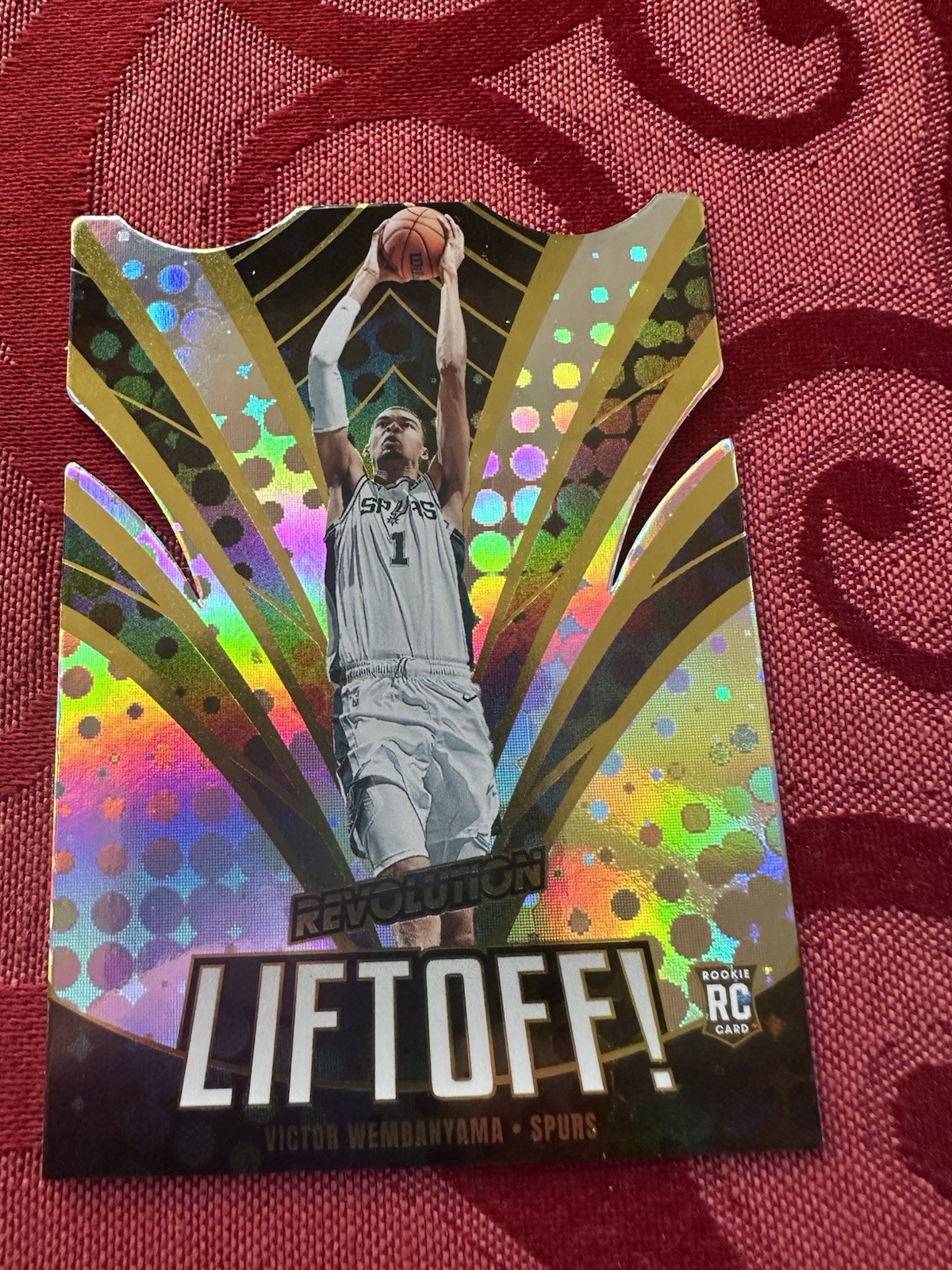 2023-24 Panini Revolution Victor Wembanyama #6 RC Rookie Liftoff! Die Cut