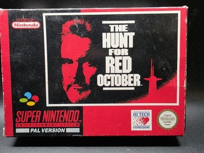 The Hunt for Red October - SNES Super Nintendo, PAL - Version CIB Top Zustand 