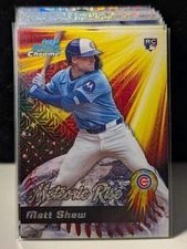 2025 Bowman Chrome - Meteoric Rise Matt Shaw #MR-9 Mojo Refractor (RC)