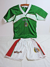 Official Mexico Football soccer Kit - Jersey and Shorts - Youth Size 8