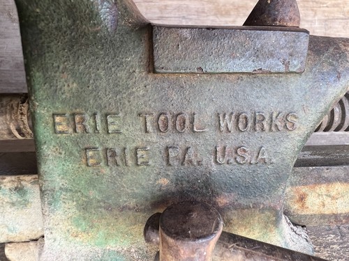 Vintage ERIE TOOL WORKS VISE SUPERIOR No.43 Swivel 3” Jaws Opens 4 3/4” Working - Picture 8 of 17