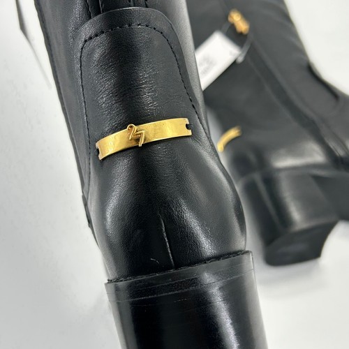 27 Edit Naturalizer Talla 7.5 EDDA Botas hasta la rodilla de cuero negro de becerro ancho $265 - Imagen 6 de 14