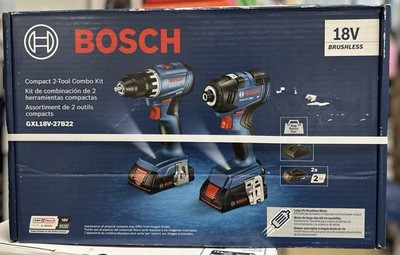 Bosch GXL18V-27B22 18V 2-Tool Combo Kit Drill & Impact Driver NEW SEALED