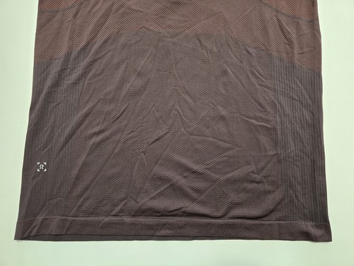 Maglione Lululemon Metal Vent Tech 1/4 zip uomo medio marrone manica lunga - Foto 18 di 24