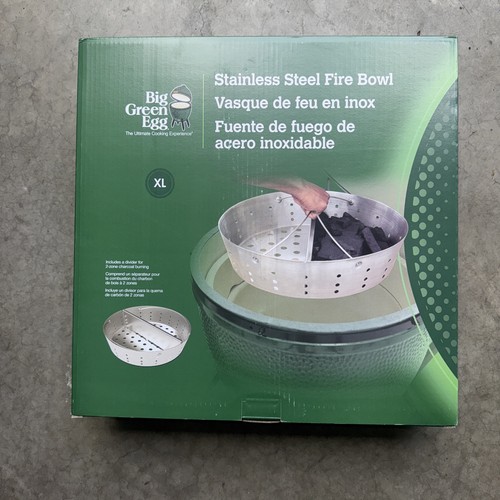 The Big Green Egg Stainless Steel Fire Bowl XL NWT