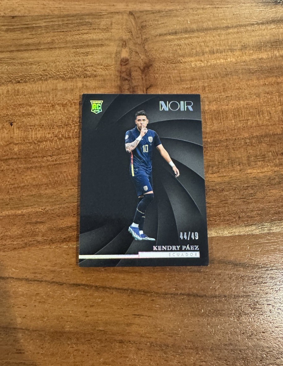 Kendry Paez 2024-25 Panini Noir Silver Holo /49 Rookie RC NRMT+