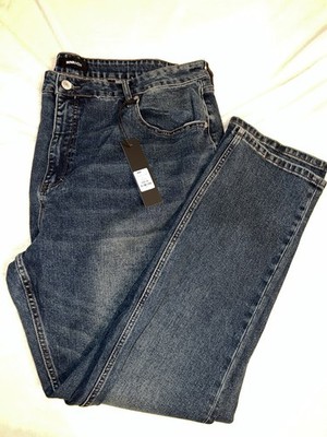 Nova Jeans Mens 40x31 Black Cornell Slim Straight Stretch Pockets Zip New NWT