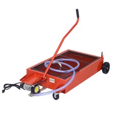 17 Gal Low Profile Oil Drain Pan w/ Pump