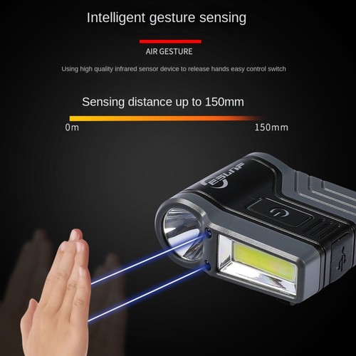 15cm Smart Sensor LED Fishing Headlamp Plastic Running Lamp Outdoor Lighting - Picture 7 of 12