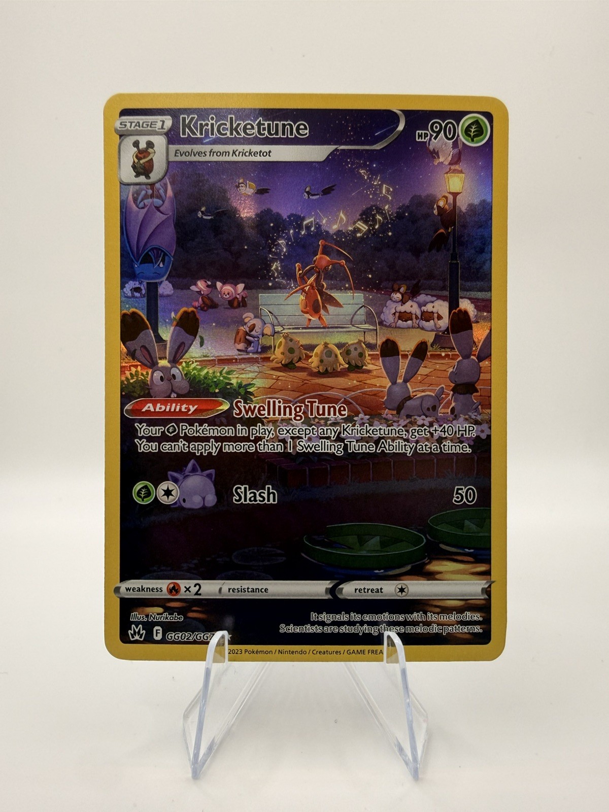 Kricketune GG02/GG70 Galarian Gallery - Crown Zenith - Pokemon Card - NM