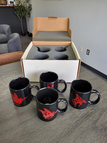 New In Box - 4 Vintage 1990's Marlboro Man Wild West Cowboy Coffee Mugs 10oz - Picture 4 of 24