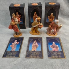 3 VTG Fontanini KINGS WISE MEN Melchior Gaspar & Balthazar Nativity Figurines 5"