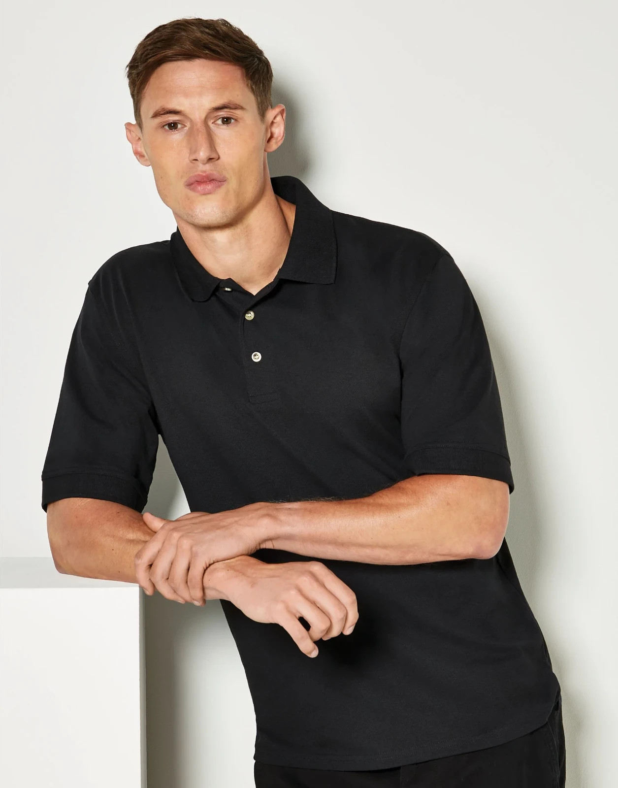 Kustom Kit - 5 Pack - KK407 - Chunky Polo Shirts - Black - New - KK407-BLK-ME image 3