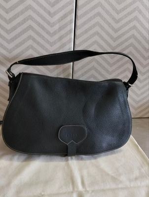 #ad #ad Borsa Prada in Pelle Nera Vintage EUR 685.00