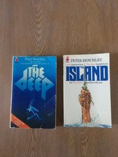 The Deep & The Island  PAN BOOKS  Peter Benchley - COLLECTION SP2 7AD Salisbury.