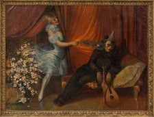 llma Bern�th (1891-1961): Commedia dell?Arte Characters?Pierrot and Columbina