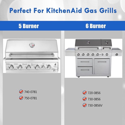 740-0781 Grillroste Ersatzteile für KitchenAid BBQ Grillteile 5 6 Bu... - Bild 2 von 7