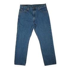 90s Vintage Levis 505 Jeans Mens 36x30 Blue Regular Fit Straight Leg 1998 Denim