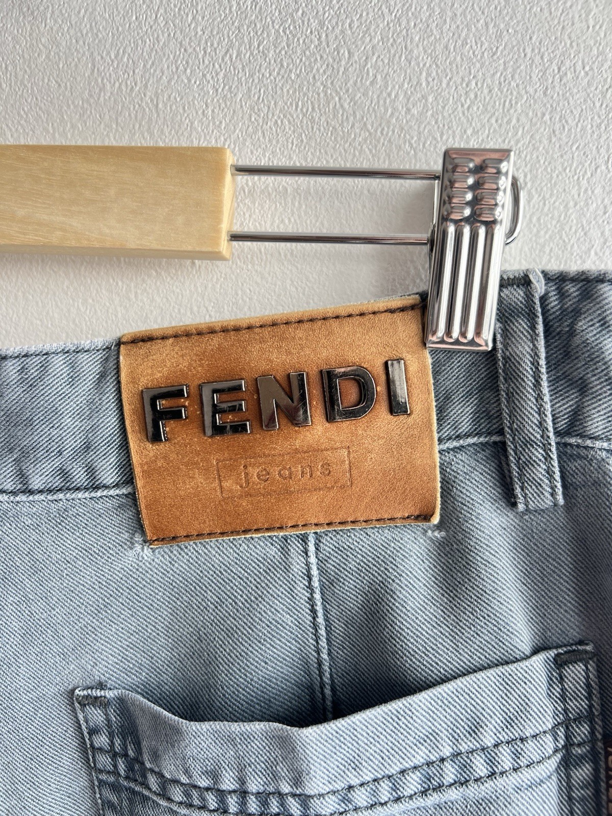 Vintage Fendi Women Lightweight Jeans Gray Size 30/34 thumbnail 13