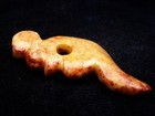 Old Nephrite Jade Stone Carved HongShan Culture Long Tail Piggy Dragon #06212507 — photo 4