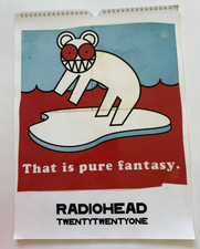 OFFICIAL 2021 RADIOHEAD CALENDAR **NEAR MINT**