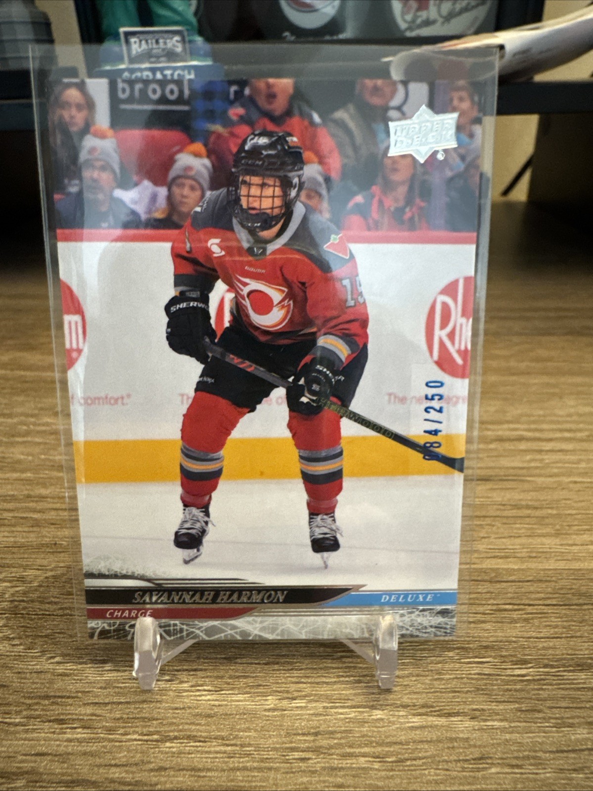 SAVANNAH HARMON 24/25 2025 Upper Deck PWHL #5 DELUXE #084/250 Ottawa Charge