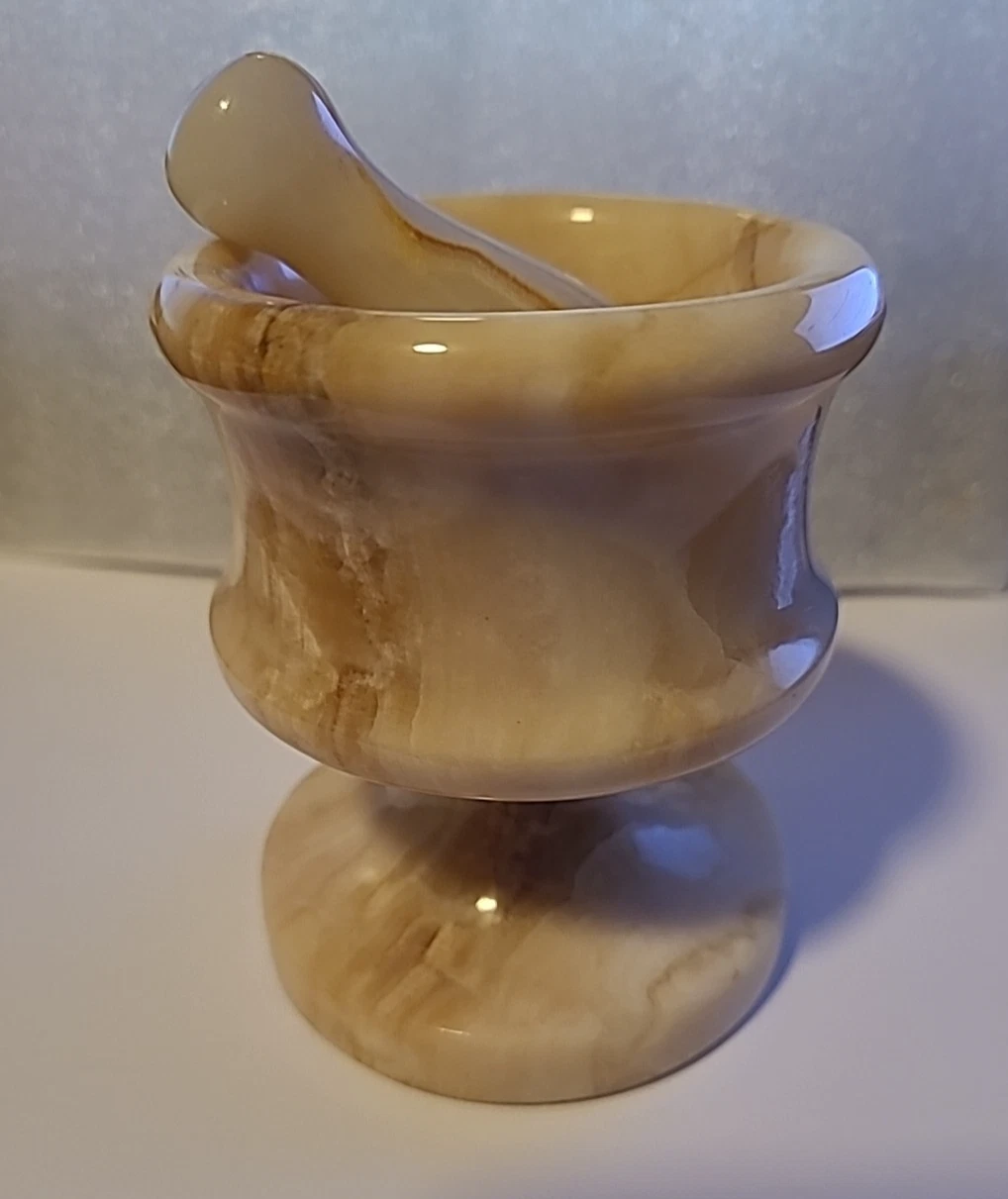 Vtg Marble Mortar & Pestle Set Pill Crusher Herb Spices Grinder Heavy Apothecary
Opens in a new wind