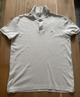 Tommy Hilfiger Regular Fit Poloshirt Aus Reiner Baumwolle in offwhite Gr. S