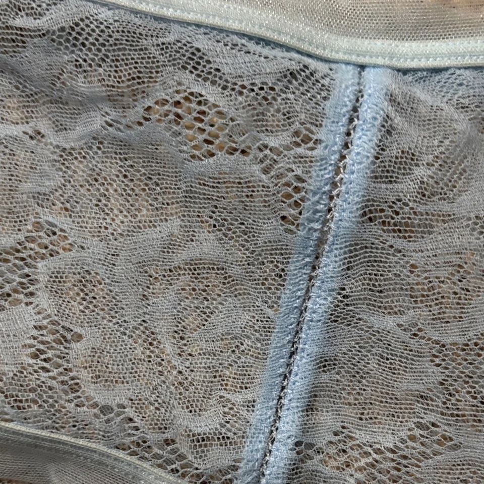 Bragas de encaje azul claro La Perla nuevas con etiquetas talla 3 o M Foto 3 de 4