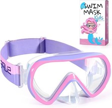 Supertrip Kids Swimming Goggles with Nose Cover for Ages 6-14