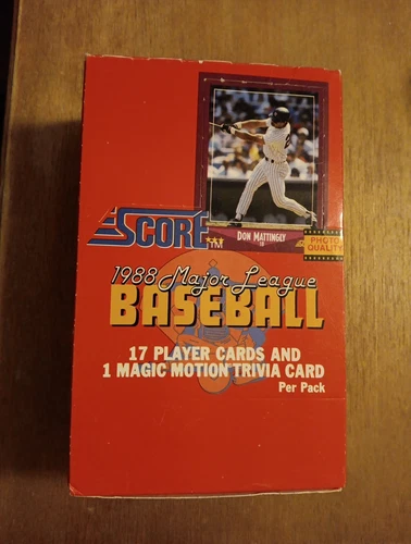 1988 Score Baseball Wax Box - 36 Factory Sealed Packs 
