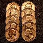Lot 17: (10) US 90% Silver Quarters ~ $2.50 Face ~ Nice Coins / FREE SHIPPING