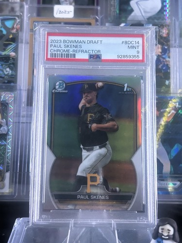 Bowman 2023 Draft Paul Skenes BDC-14 Chrome Refractor Rookie PSA 9