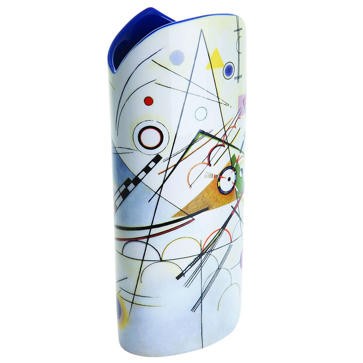 Vase en céramique Kandinsky multicolore pour illuminer votre console d'entrée