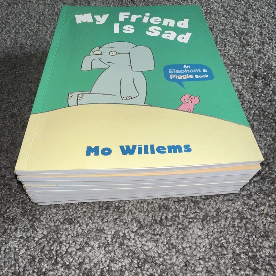 Mo Willems Elephant & Piggie Set X 8 Books: Party Fly Toy Play Bird Sad + 2 More - Image 3 of 4