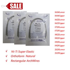 Dental Ortho Super Elastic NITI Rectangular Archwire Ovoid Natural Form All ns