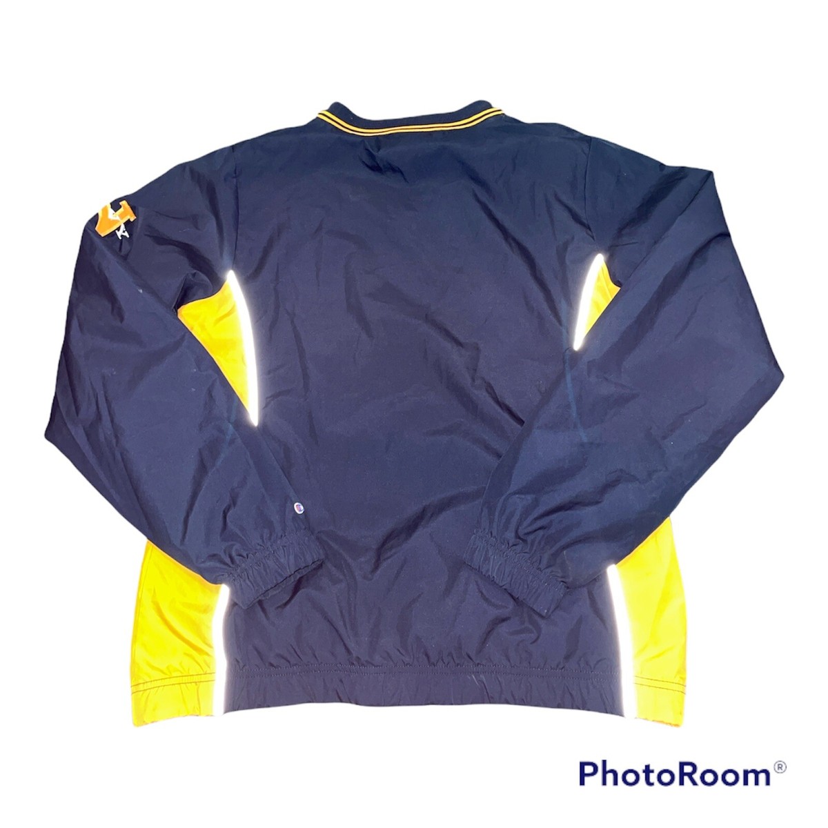 Champion USN リバーシブル ATMOS MADE IN USA MuzeMerch - Adult USS Midway Champion Royal Blue Windbreaker