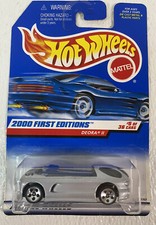 Hot Wheels #065 2000 First Edition Series 5/36 Deora II Silver w/Blue Surfboards