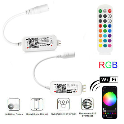 Mini WiFi Remote RGB RGBW Led Strip Controller Dimmar für Android Echo Alexa IOS