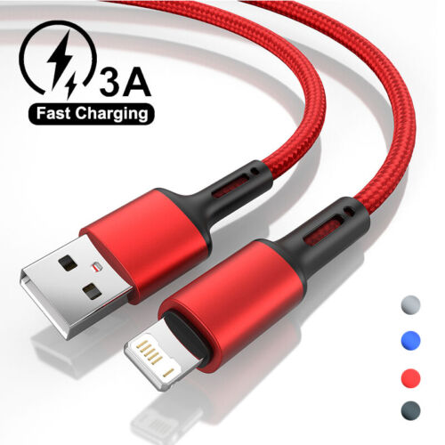 6FT 10FT USB Cable Fast Charging for iPhone 14 13 12 11 Pro Max XS XR 7 8 Plus - Afbeelding 1 van 14