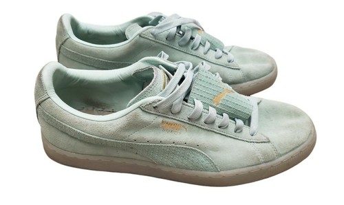 mint green puma trainers