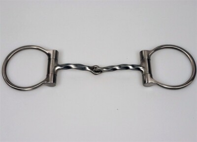 Twisted Wire Square D-Ring, Snaffle Bit, Wassertrense, Westerngebiss
