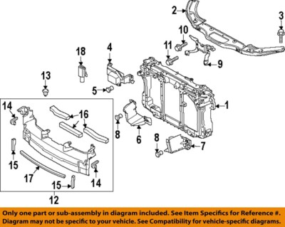 MAZDA OEM 17-18 3 Radiator Support Radiator Support-Lower Plate B63B501V1