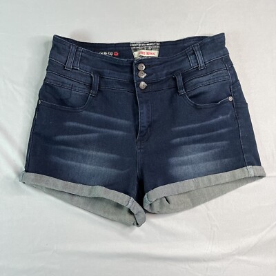 Hot Kiss Get the Lift Stretch Jean Cuffed Shorts Size 15 (Waist ~28'')