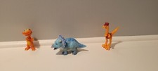 Dinosaur Train mr. Conductor and buddy figure figurines used lot set pbs tank